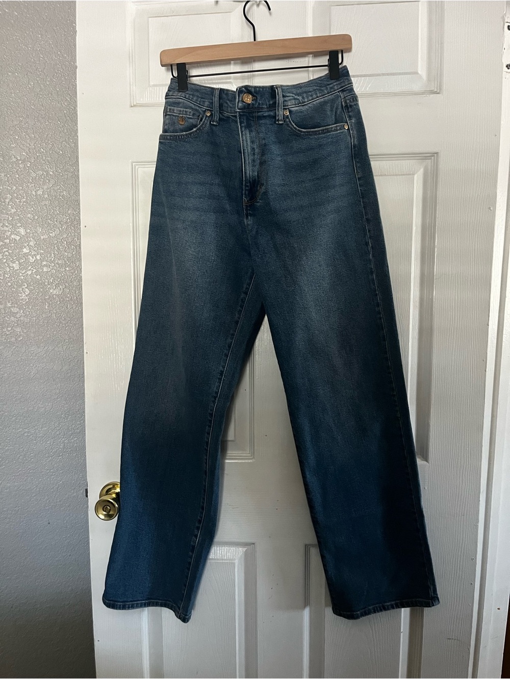 Gloria Vanderbilt Dark Blue Straight-Leg Jeans